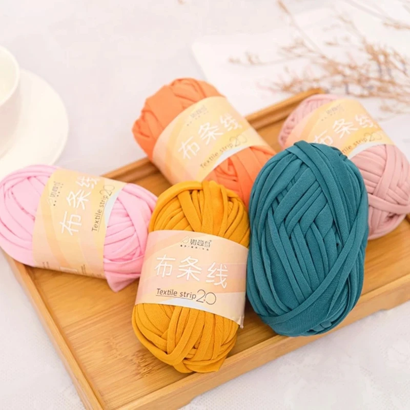 100 г/лот супер мягкая толстая футболка пряжа для вязания одеяло ковер сумочка