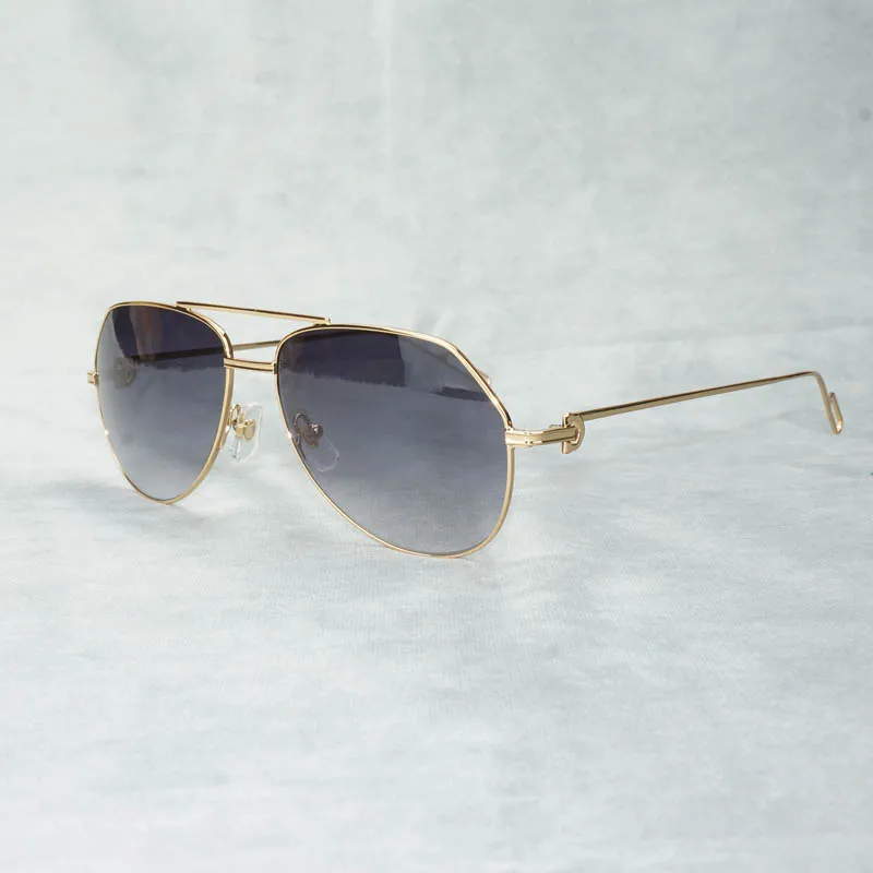 Овальные Солнцезащитные очки в винтажном стиле мужские и женские металлической