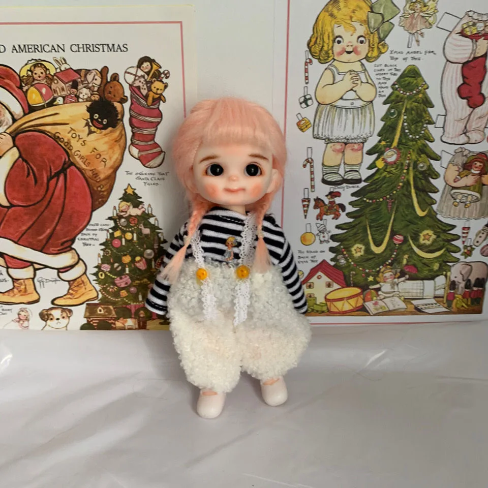 Мини-Кукла шарнирная с подвижной одеждой и туфлями 16 см 1/8 | Игрушки хобби