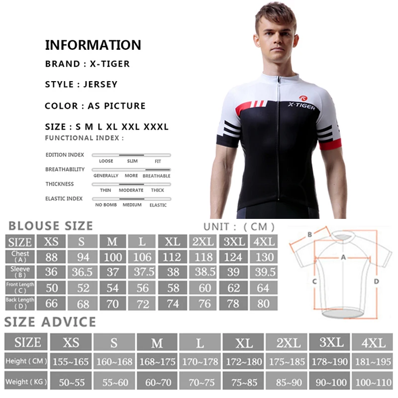 X-TIGER Summer Short Sleeve Pro Cycling Jersey Maillot Ropa Ciclismo Racing Bike Clothes Jerseys Mountain Bicycle Clothing | Спорт и