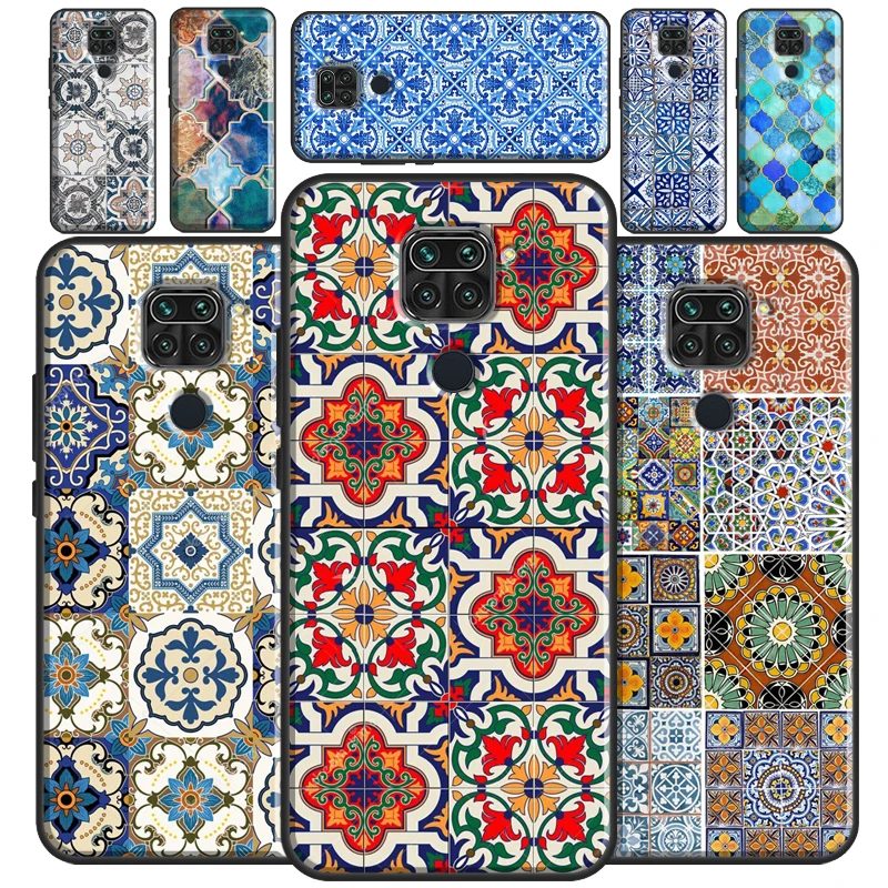 Чехол с узором марокканской плитки для Redmi Note 11 Pro, чехол для Redmi Note 9, 8, 10 Pro, 9S, 10S, чехол для Redmi 10, 9, 9C, 9A, 9T