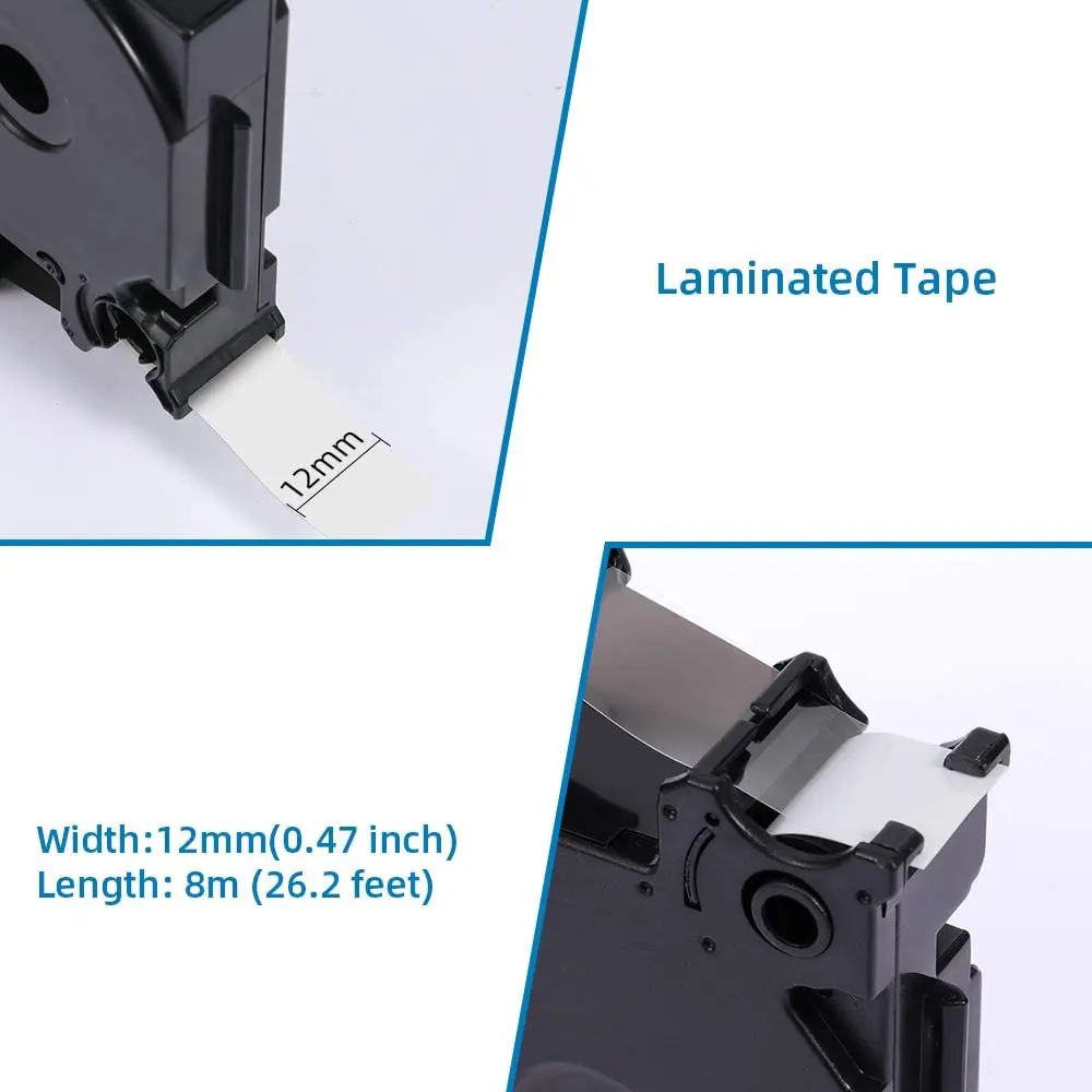 Labelife TZe 221 tze tze121 9 мм черный на белом фоне 421 Совместимость для Brother P Touch