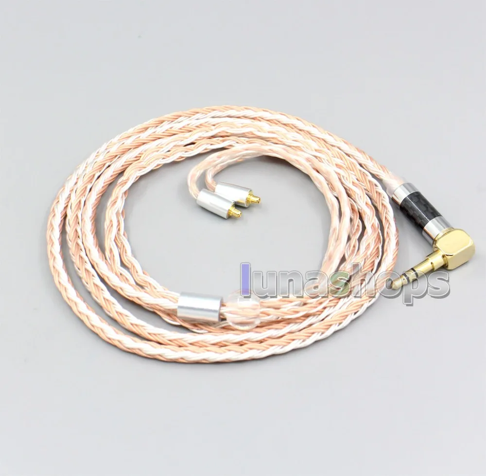 

LN006712 16 Core Silver Plated OCC Mixed Earphone Cable For Dunu T5 Titan 3 T3 (Increase Length MMCX)
