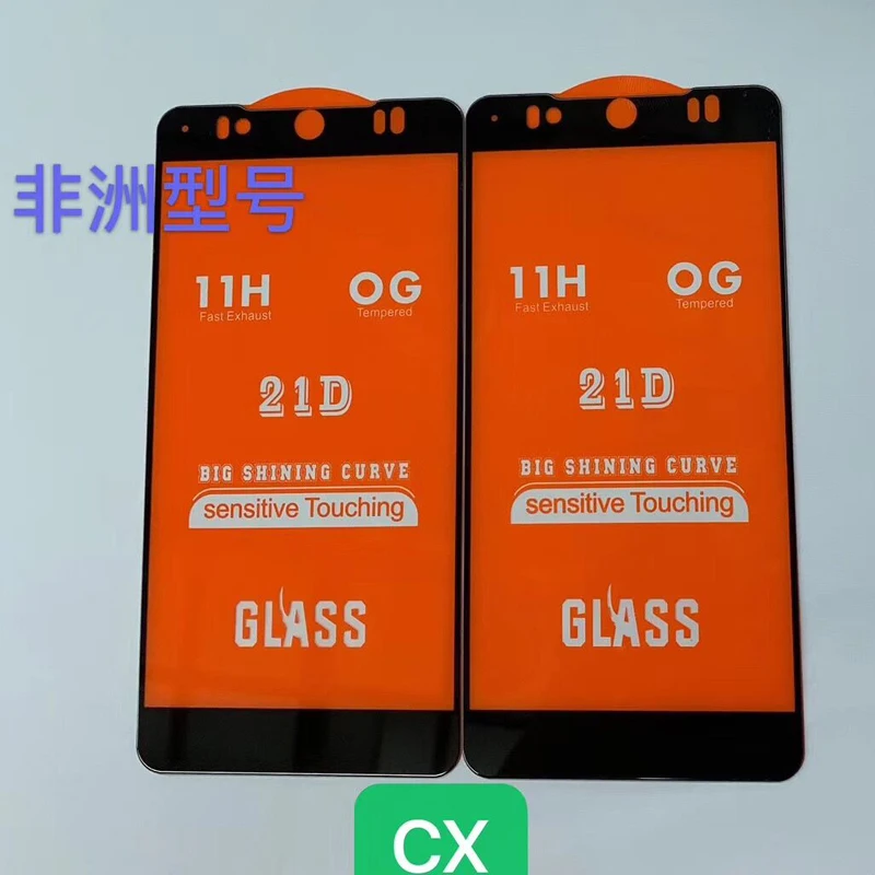 2 шт. 21D Полный Клей закаленное стекло для Tecno Camon CX 9H Полное покрытие экрана