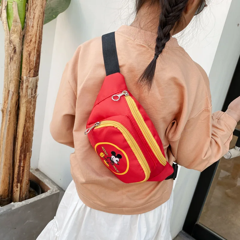 Детская сумка через плечо Disney на для мальчиков новая поясная с Микки маленькой