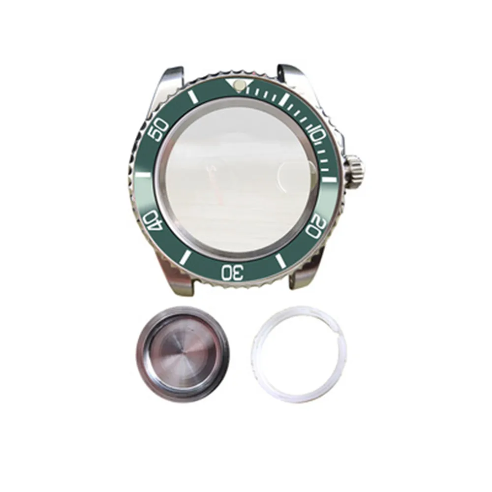 

For MIYOTA 8215 821A Stainless Steel Watch Case with Bezel 40MM for ETA 2836 for Mingzhu 2813 3804 2836 Movement Accessories