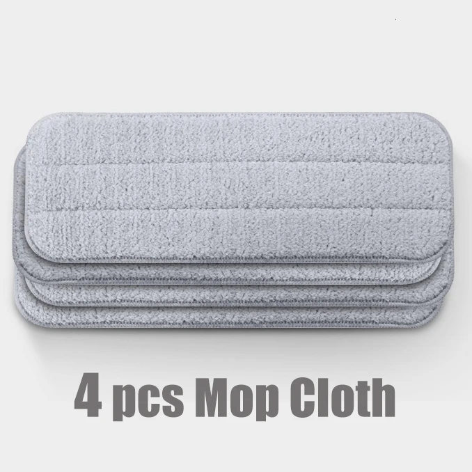 4 mop cloth Xiaomi Deerma спрей Швабра на 360 градусов вращающийся ручной Mijia спрей для воды Швабра для уборки дома уборочная машина уборочная пыль очиститель - Цвет: 4 mop cloth