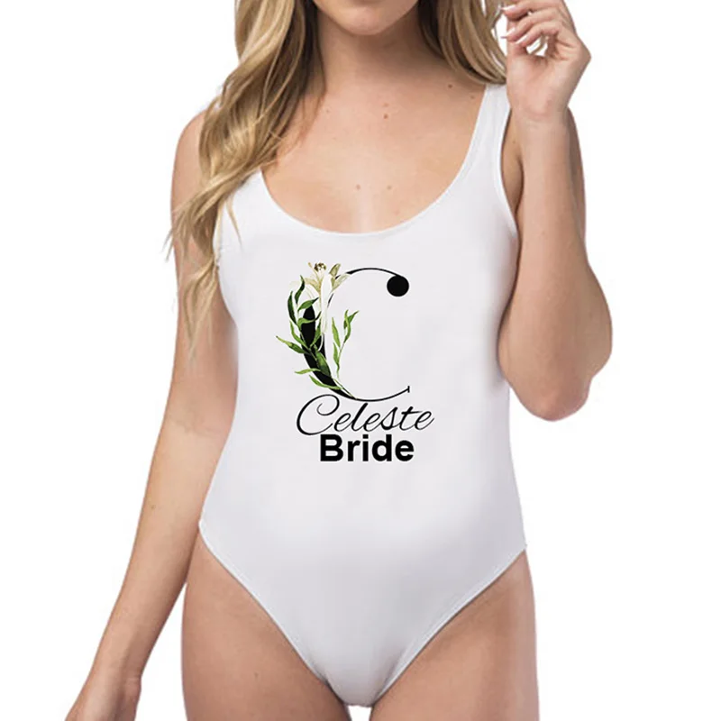 15 цветов изготовленные на заказ имена медовый месяц бикини купальник невесты &amp