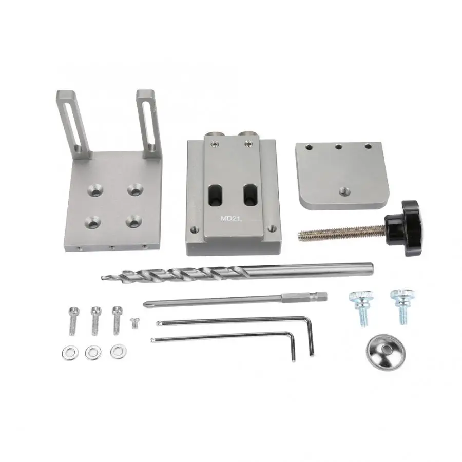 

Mini Style Pocket Hole Jig Kit For Wood Working Step Drill Bit Set Drill Bits woodworkig Tools