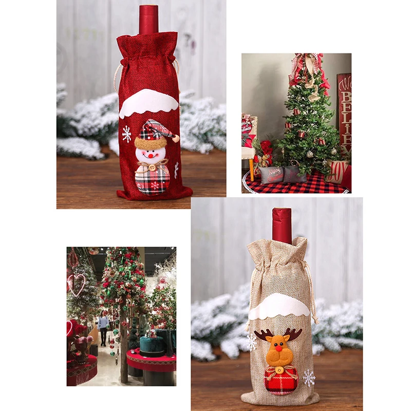 Веселая Женская бутылка сумка легкая и удобная для переноски с Санта Клаусом |