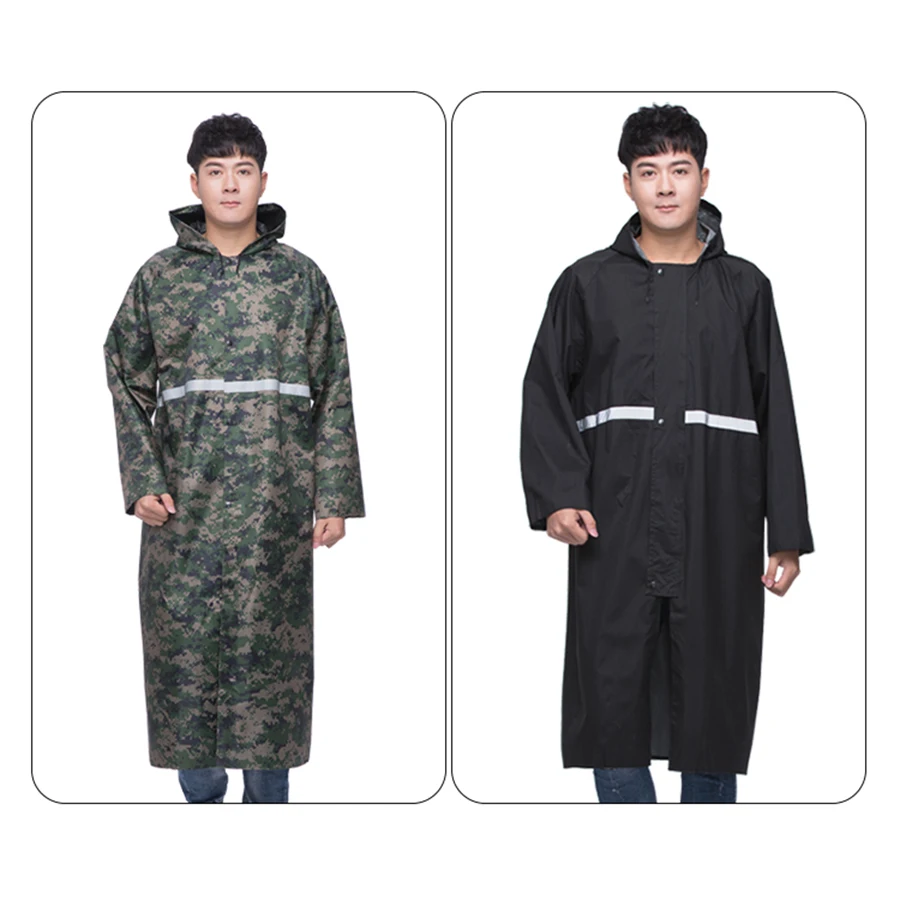 ПВХ дождевик для женщин длинное водонепроницаемое пончо на открытом воздухе