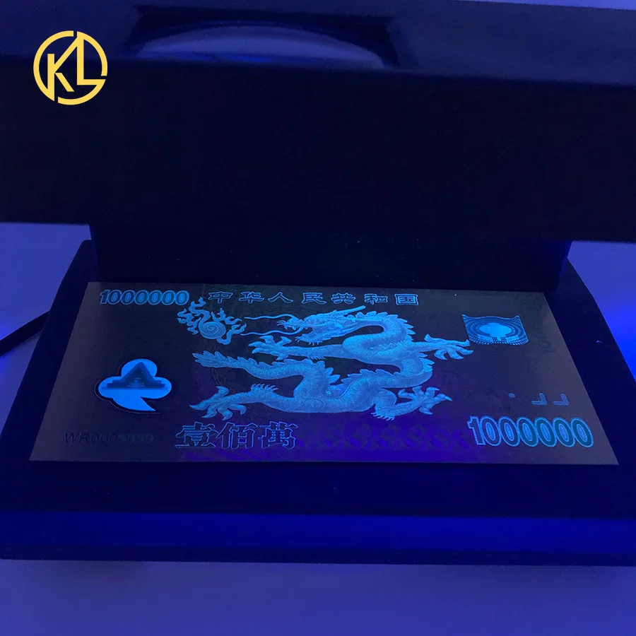 1000 шт. китайский сувенирный подарок 1989 года Дагон юаней Золотой пластиковый