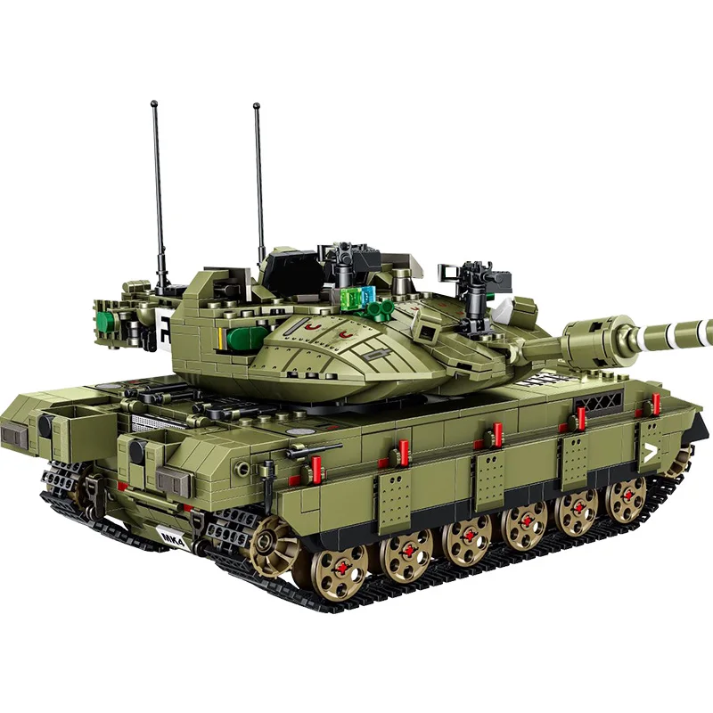 Серия военных танков Merkava MK4 главный боевой танк строительные блоки армейские