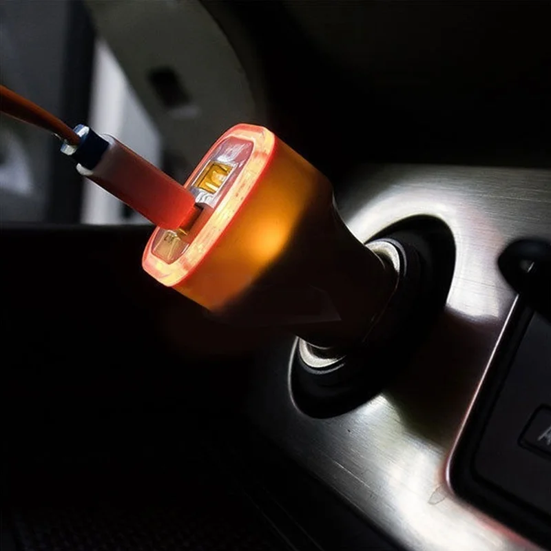 Новый двойной зарядное устройство USB вспышка светодиодный светильник 2.1a Быстрая