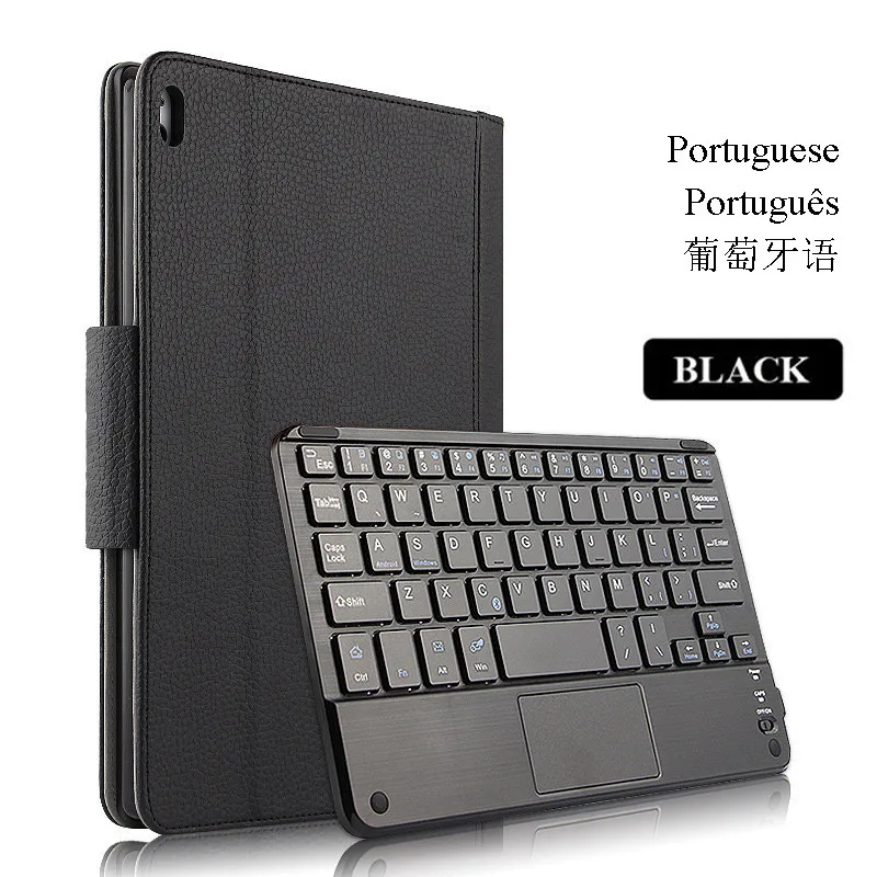 Portuguese Black Для lenovo Tab 4 10 чехол TB-X304F X304N 10,1 дюймов Магнитная bluetooth-клавиатура для планшета чехол из искусственной кожи Многоязычный язык - Цвет: Portuguese Black