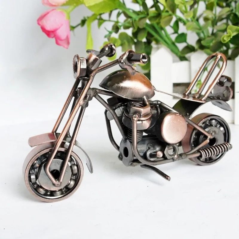 

Home Decoration Handicraft Metal Iron Motorcycle Miniature Model Ornament Gift