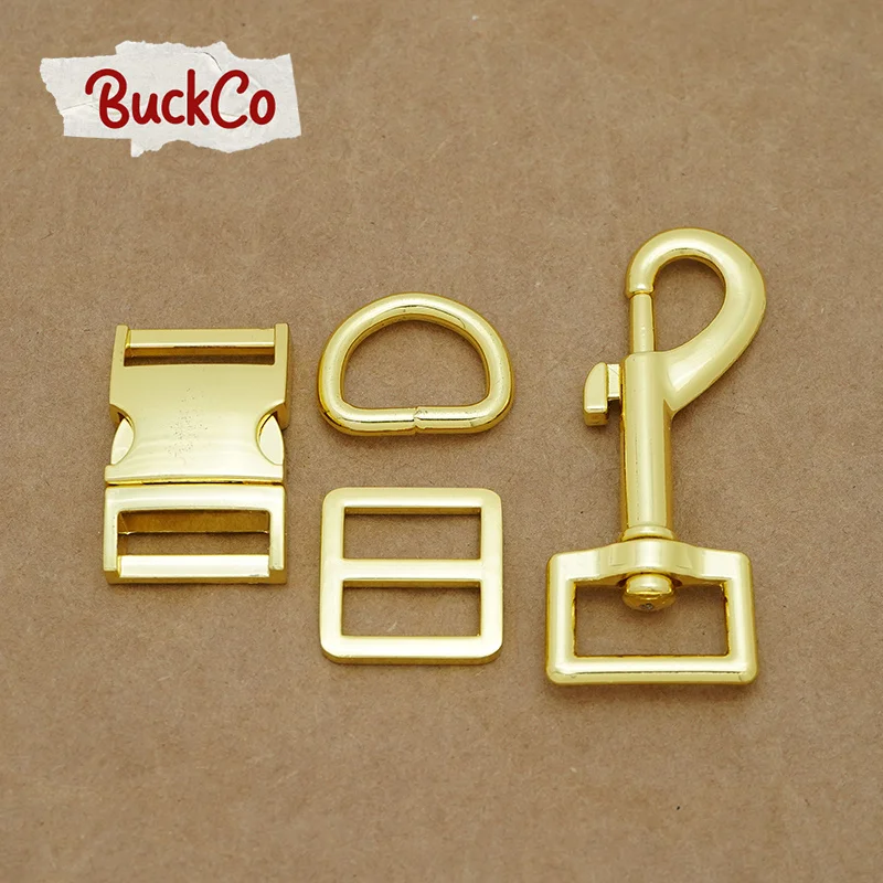 

(Металлическая пряжка + Тройная крышка + D-образное кольцо + металлическая застежка для собак/набор) Розничная Пряжка 20 мм для набора «сделай ...