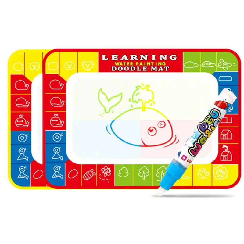

2 Sizes Magic Painting Doodle Mat Board Drawing Water Pen Kids Montessori Toy Children Educational Drawing Toys Birthday Gifts