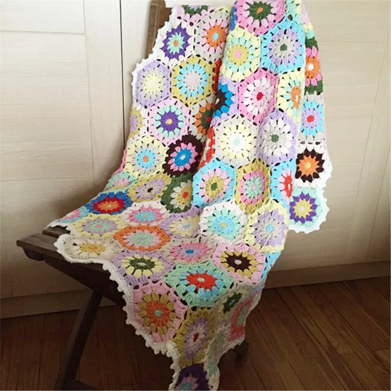 売却 マスター製の純粋な手織りミルク綿午後残り毛布ソファ毛布多目的装飾テーブルマットは