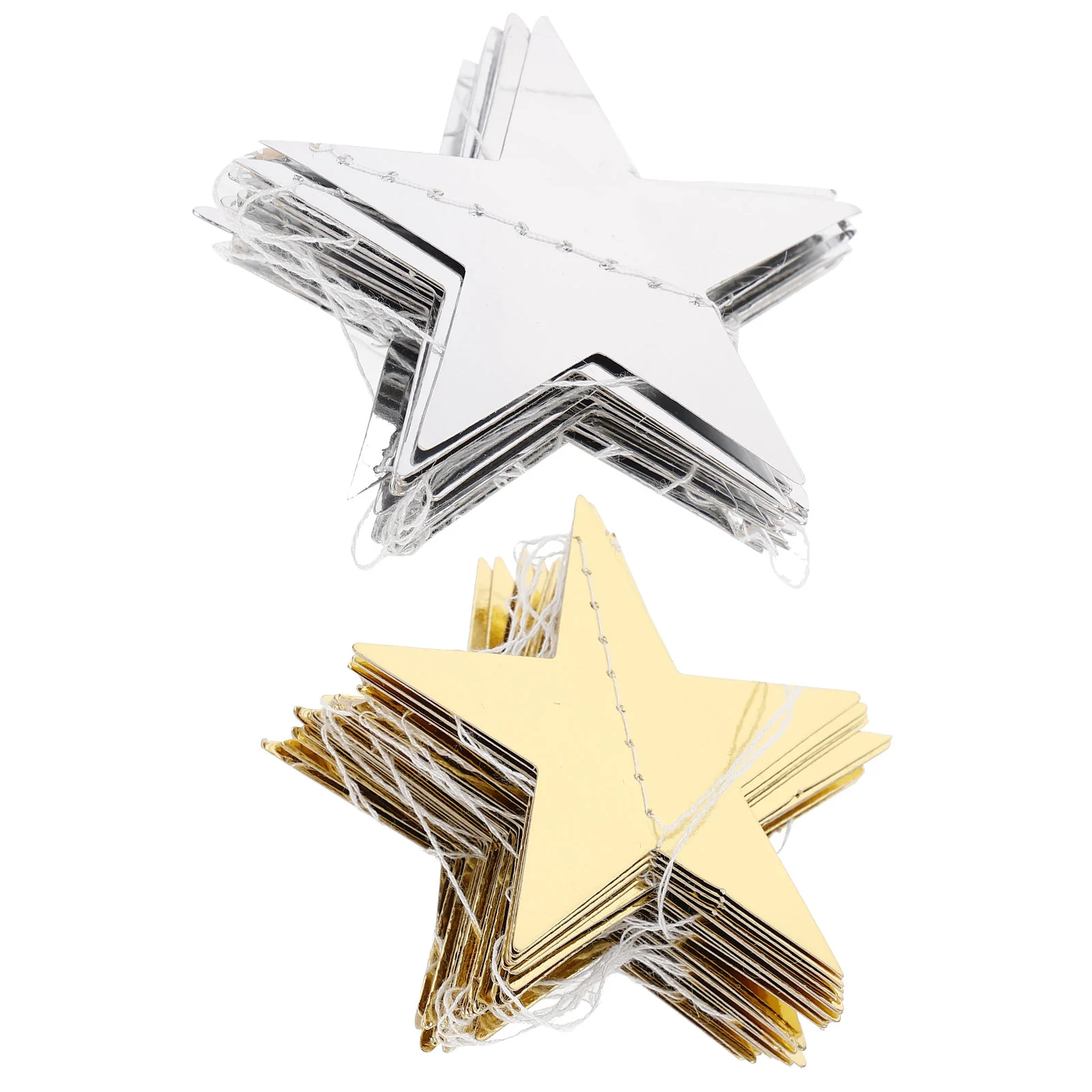 

4Pcs Star Hanging Decoration Party Paper Garland Beautiful Bunting Banner