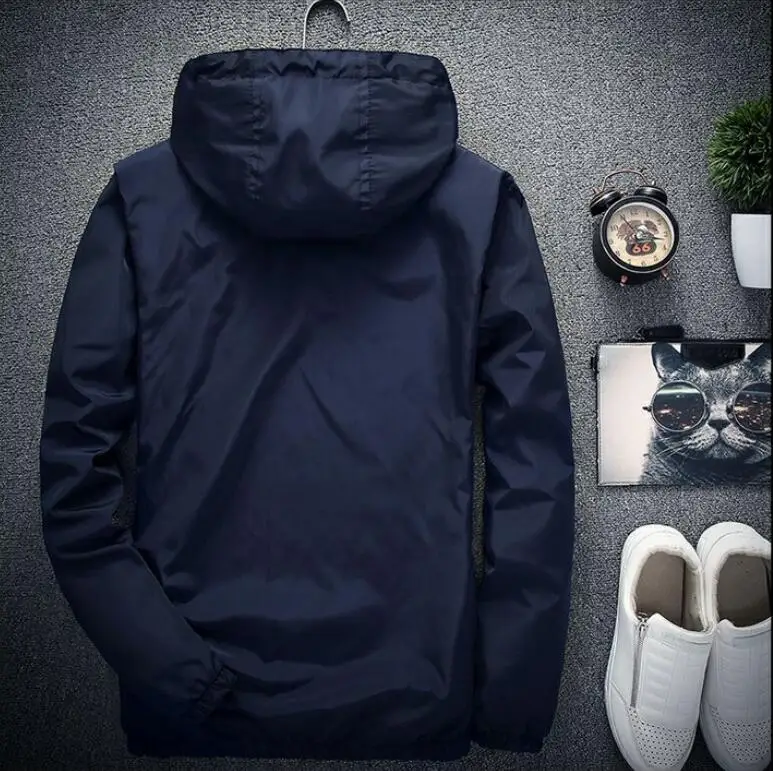 

Free Shipping2019 New Waterproof Spring Long Jacket Fashion Casual Mens Bomber Jacket Coat Long Sleeve Streetwear Mens