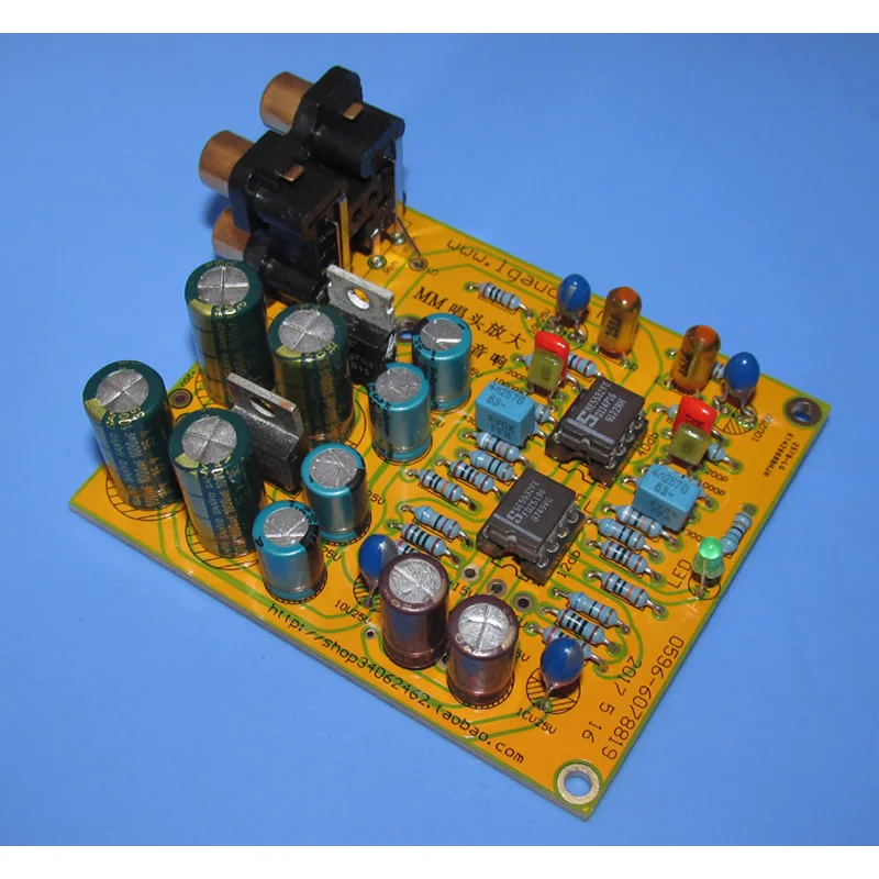 Mm Moving Magnet Phono Amplifier Circuit Board Lg191c, Signal Gain 40db +12 Db = 52db Amplified Out