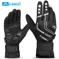 inbike winter cycling gloves gel padded thermal full finger bike bicycle gloves touch screen windproof women mens gloves