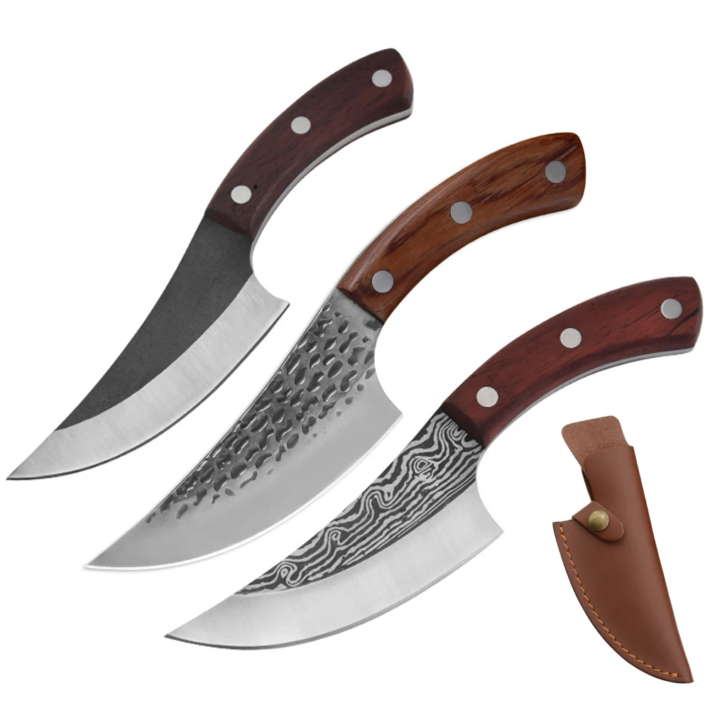 Кованый нож 5 дюйма набор ножей для кемпинга сербский поварской ручной работы