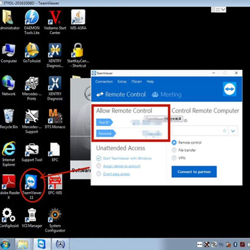Автомобильный диагностический инструмент 2020 программное обеспечение Xen / ter Das EPC