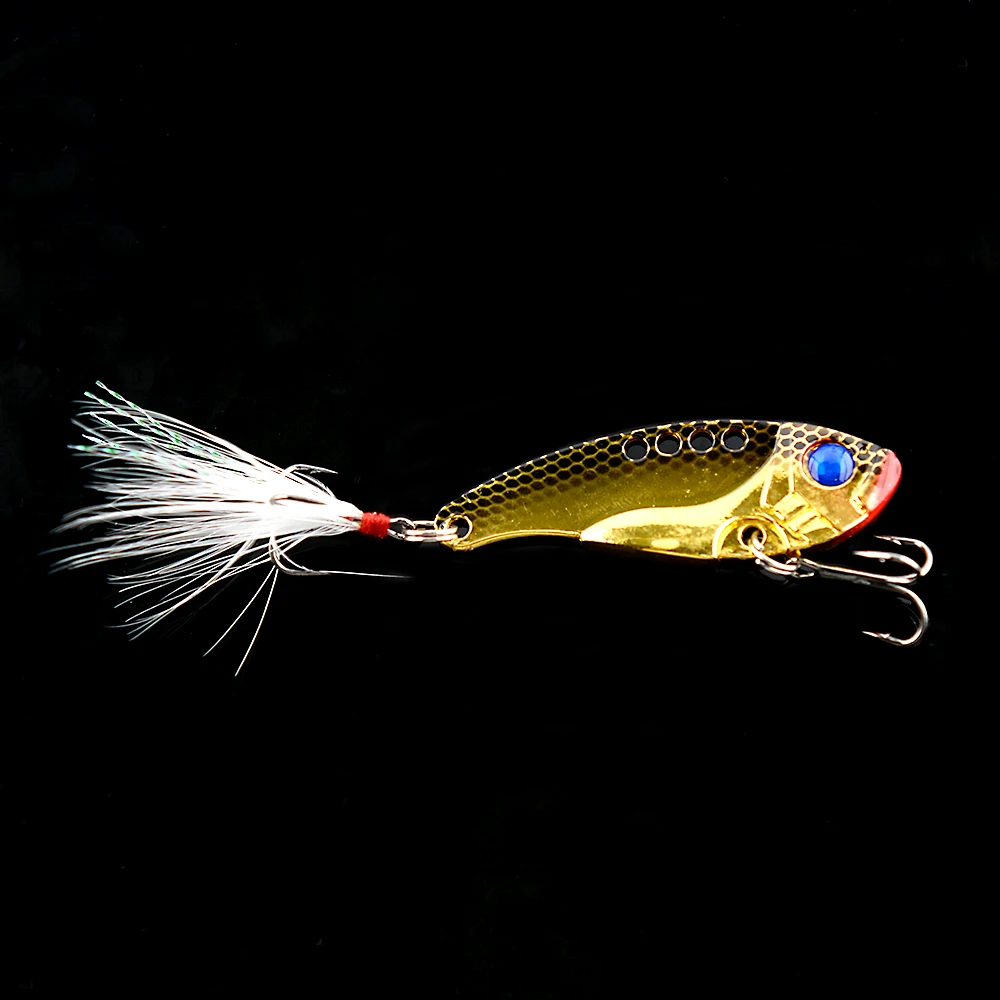 Vib Blade Lure5.4cm/11 3g Спиннер ложка Swimbait Вибрирующая джиггинг пресноводная Морская
