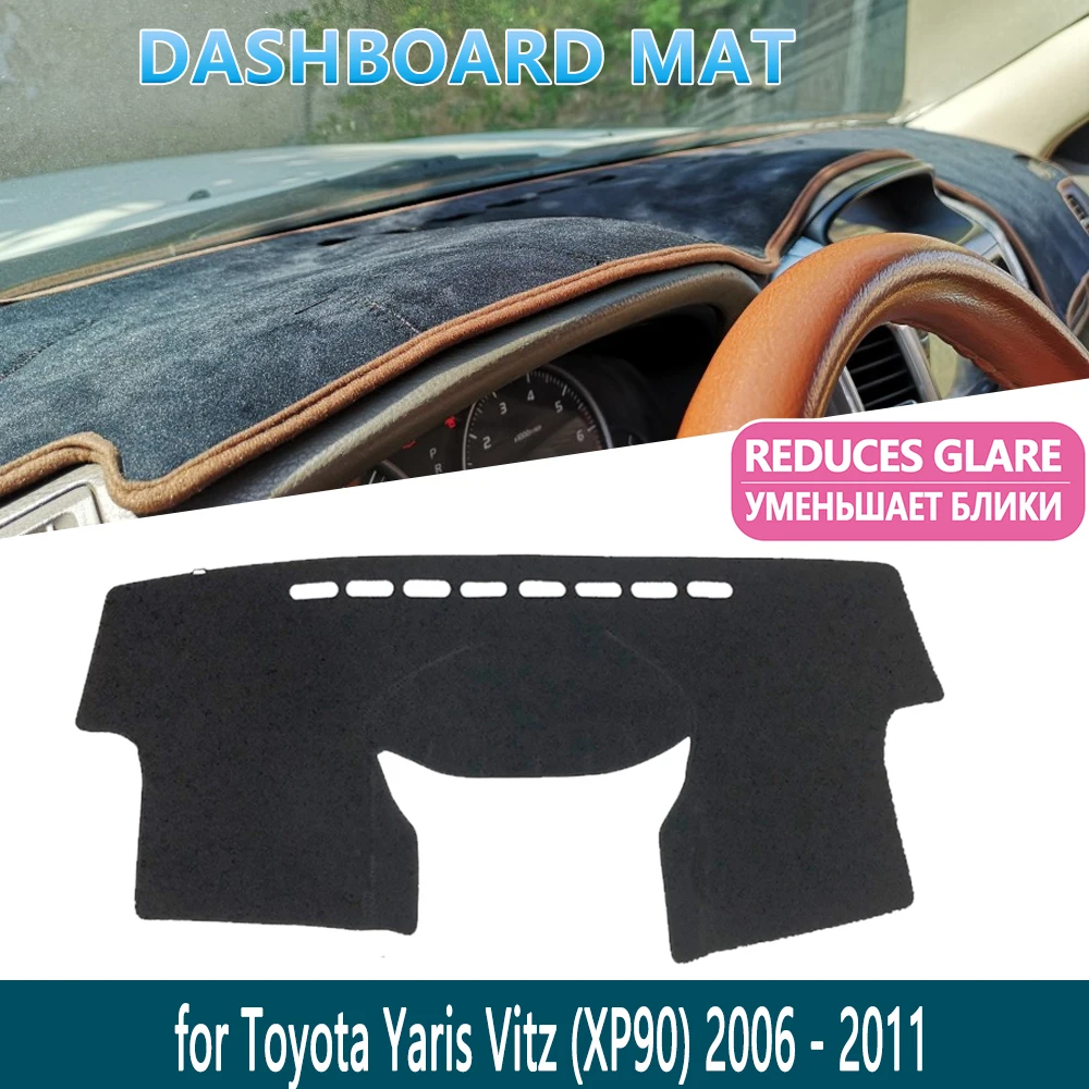 Коврик для приборной панели Toyota Yaris Vitz XP90 2006 ~ 2011 90 2010 коврик внутренняя