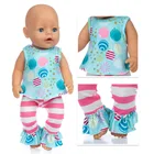 Красочная точка, стандартная одежда, подходит для кукол 17 дюймов 43 см, одежда для новорожденных, костюм для малышей, подарок на день рождения