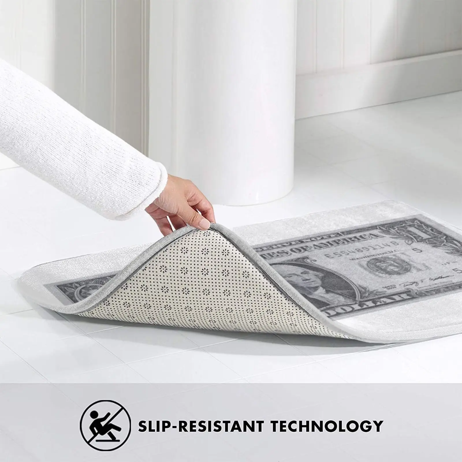 Долларовая купюра. Коврик нескользящий коврик для входной двери в спальню