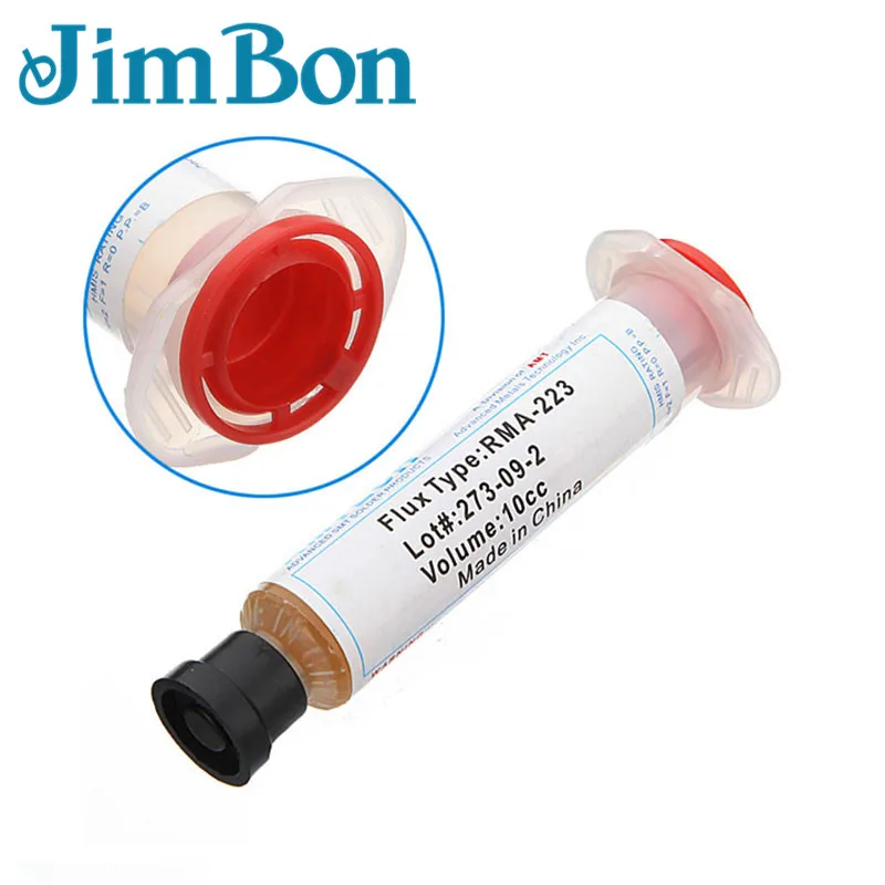 JimBon 10cc паяльная печатная плата SMD паяльная паста Flux Смазка RMA223 RMA-223 для чипов компьютера телефона светодиодный BGA SMD PGA PCB