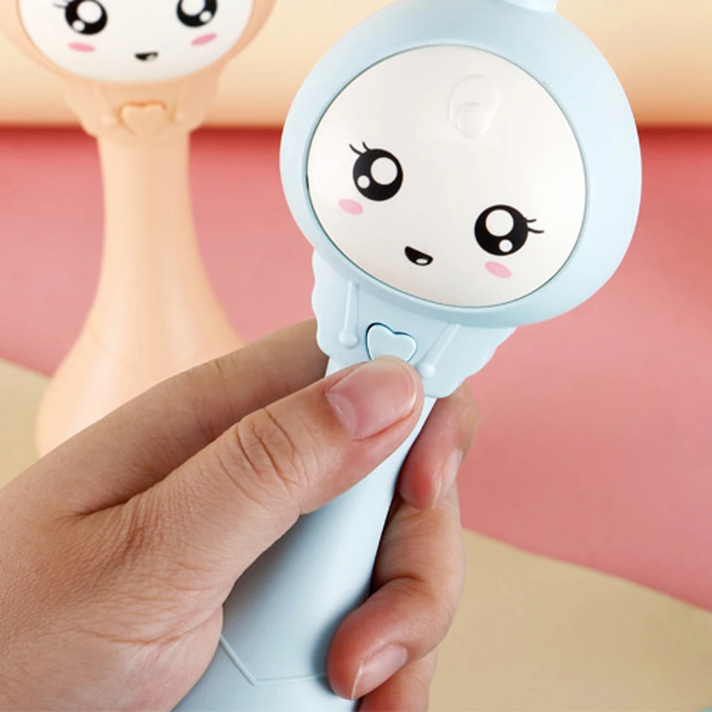 Детские игрушки Музыкальный светильник прорезыватель погремушка ритмичная