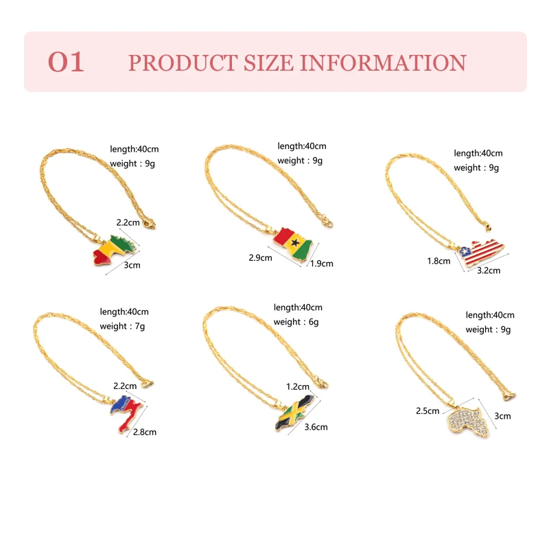 Creative Each Country Map Flag Necklace Enamel Pendant Hip-hop For Women Men 2019 Trendy Gold Chains Pendants Jewelry | Украшения и