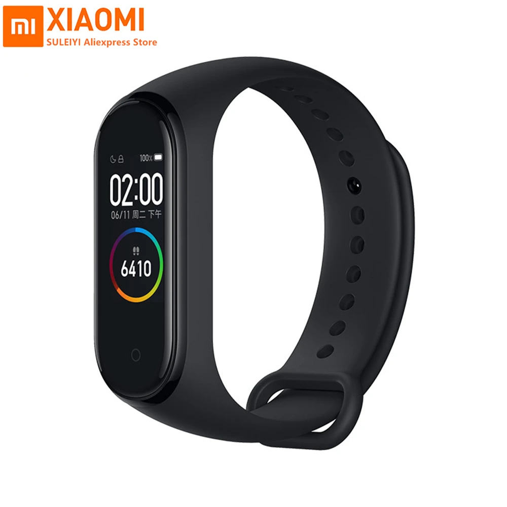 Смарт-браслет Xiaomi Mi Band 4 100% оригинальный Водонепроницаемый Фитнес-трекер с AMOLED