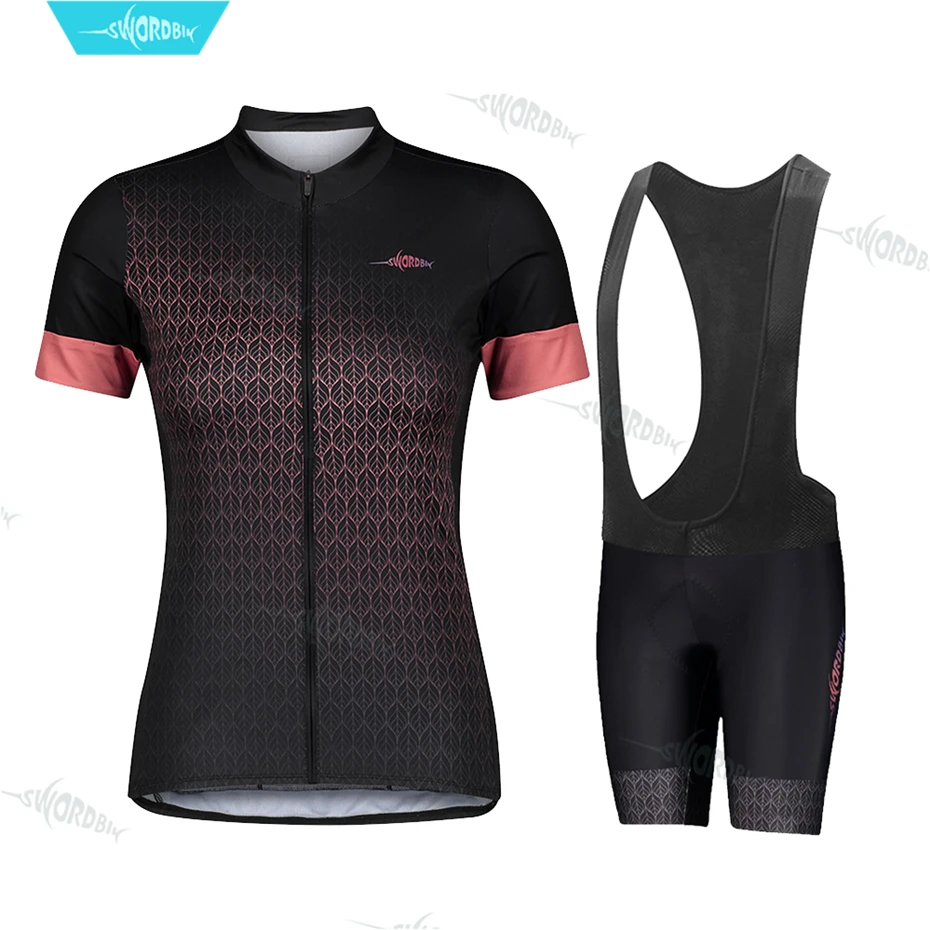 

Swordbik Summer Cycling Short Sweatshirt Set Women's Bike Shirt MTBJersey Kits Cycling Clothing Bicycle Maillot Ciclismo