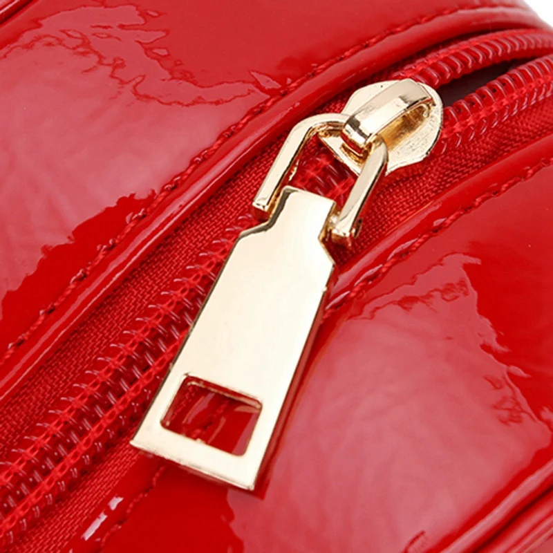 Fashion Cute Red Cherry Shoulder Bag Pu Leather Casual Chain Mini Messenger Girl'S Clutch |