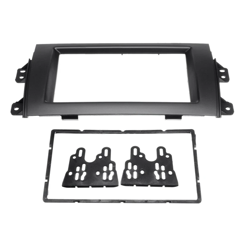 2Din Автомобильная стерео радио панель аудио обшивка рамка для Suzuki SX4 2007 2013 Fiat Sedici