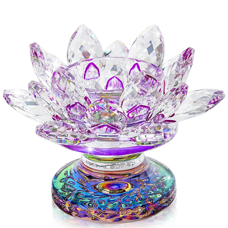 

Производитель H & D Crystal Lotus Подсвечник Цветок Tealight фиолетовый Маяк подсвечники для дома, на свадьбу, на праздник, декоративные аксессуары для ...