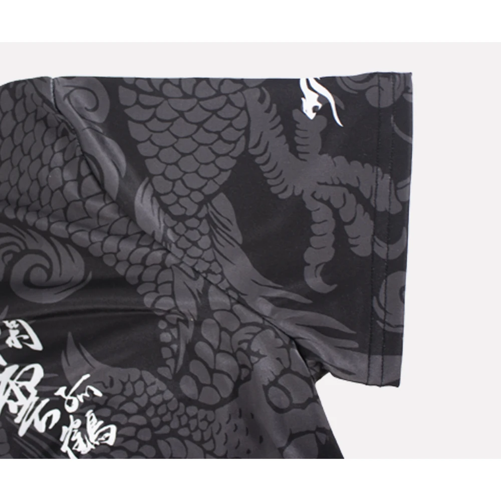 Для мужчин украшен китайским драконом быстросохнущая боевые Трикотажные