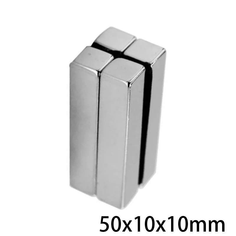 1/2/5/10/15/20PCS 50x10x10 Strong Magnet sheet 50mm*10mm Permanent Neodymium 50x10x10mm Strip Block Magnets 50*10*10 | Обустройство