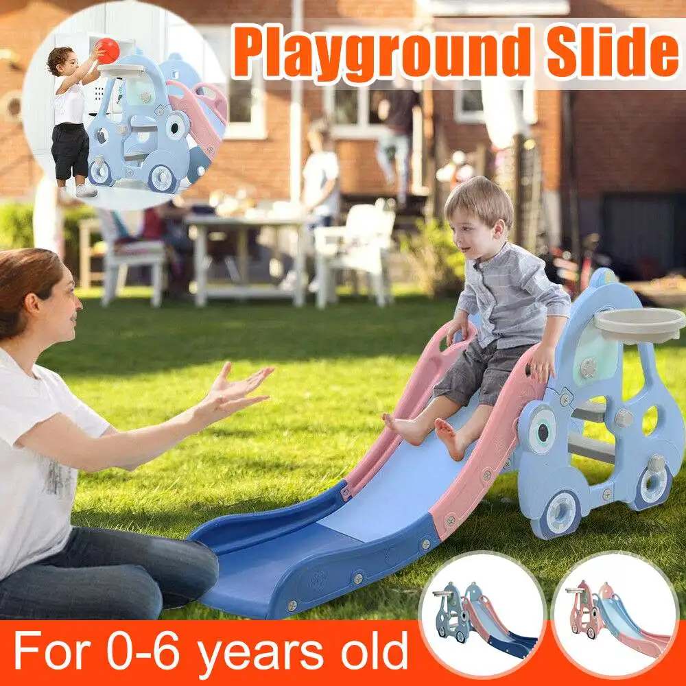 

Baby Slide Household Small Children's Slide Indoor Paradise Folding Slide with Basketball Box for Babies and Children