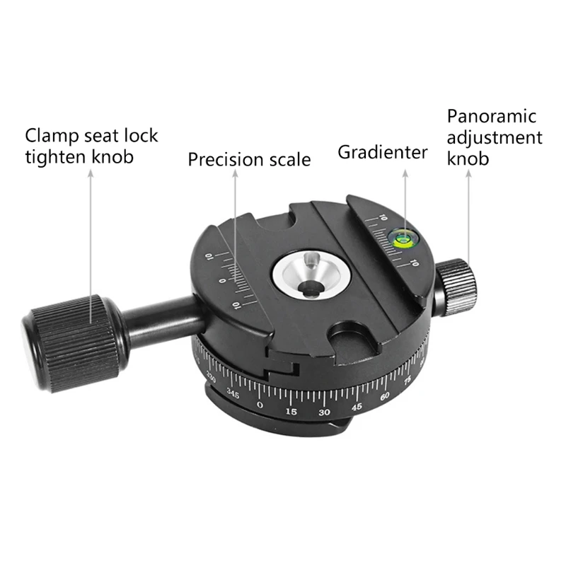 

Panoramic Shooting QR Clamp Tripod Monopod Quick Release Plate Mount Plate Clamp Set Arca-swiss with 1/4 & 3/8 Screws