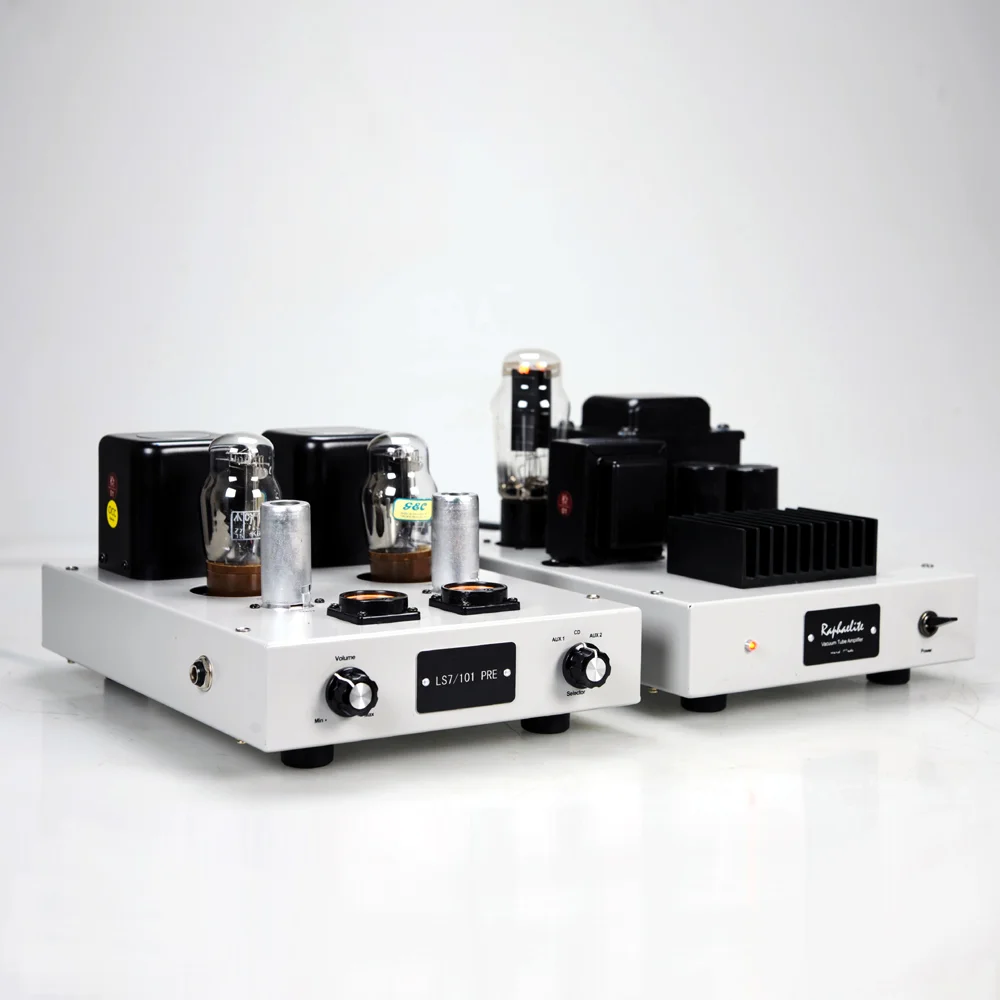 

CR01 HiFi audio Preamp 101 vacuum tube amplifier monoblock pre-amp pair with protective cover