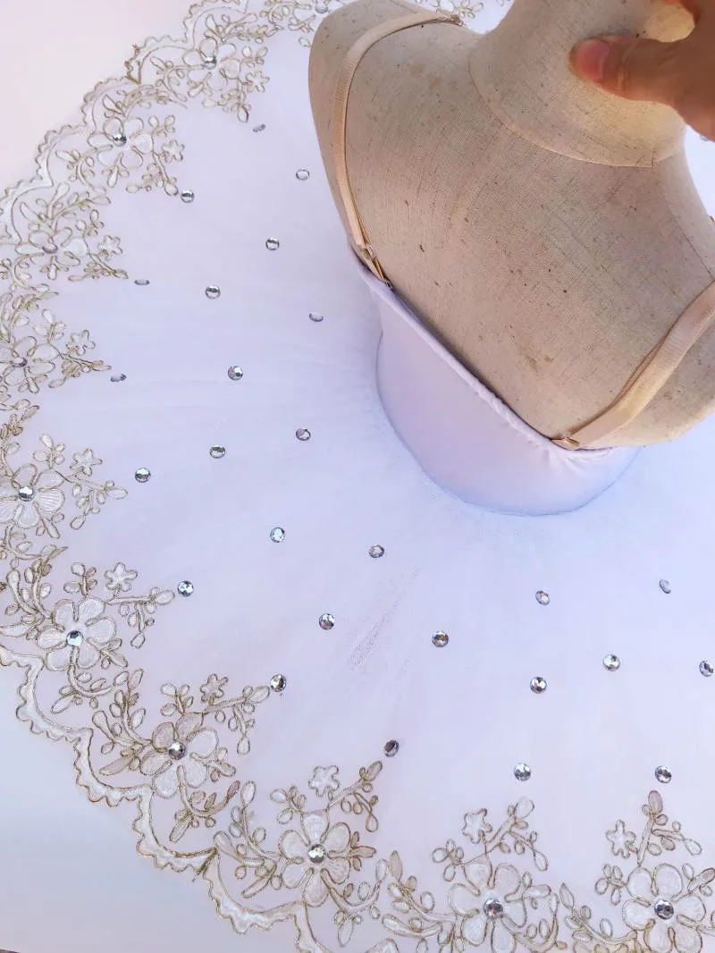 Белое блинное балетное платье-пачка для взрослых и детей детское платье