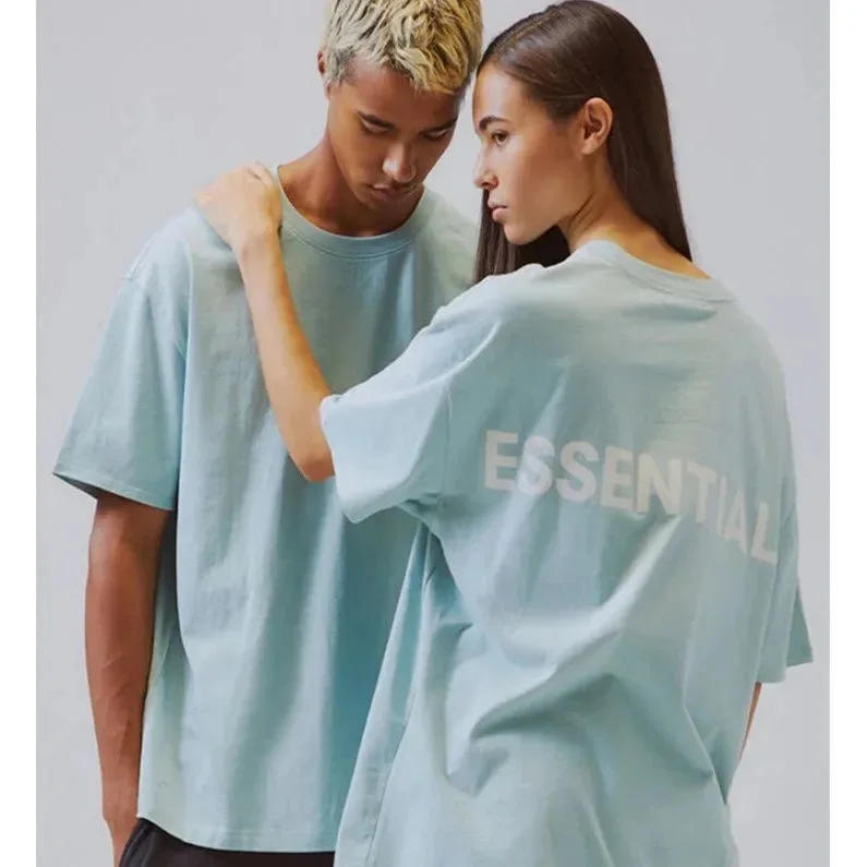 

2020 Women Fashion Clothing Summer Plus Size Woman Tshirts High Street Essentials Men Women Top Reflective Couple Outfit Unisex