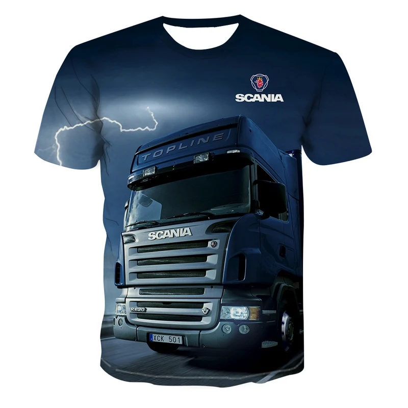 

Top Passepartout Fortune Truck Fashion Cartoon 3d Printing T-shirt/men's Street Summer Cool Domineering Short Sleeve