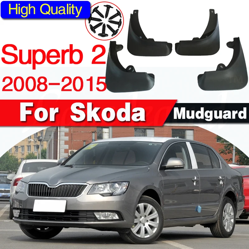 

Car Fender Mud Flaps Mudflaps Splash Guards Mudguards For Skoda Superb 2 MK2 B6 3T 2008 2009 2010 2011 2012 2013 2014 2015